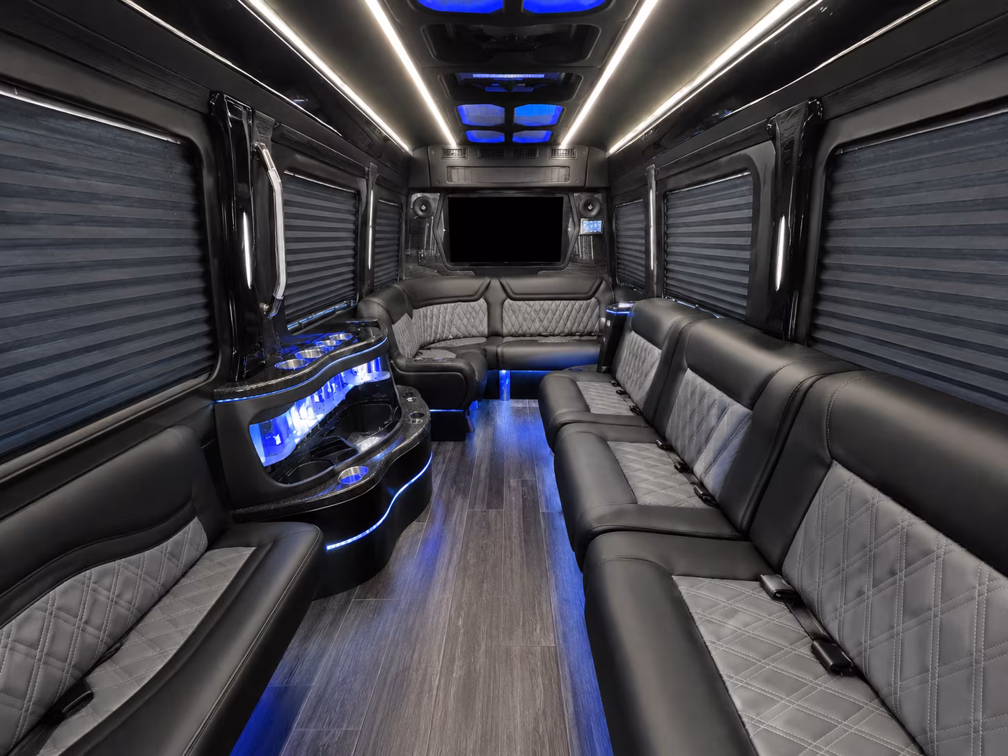 winston salem 40 passenger party bus inside