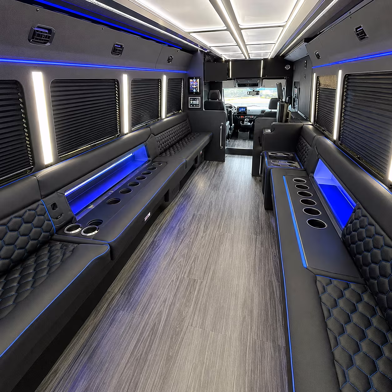 winston salem party bus rental interior